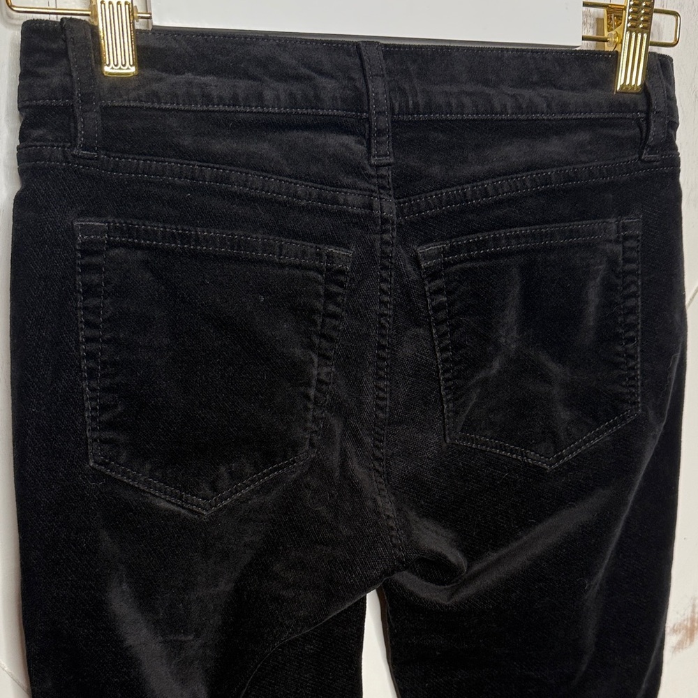 LOFT Black Velvet Slim Fit Pants - Picture 16 of 16